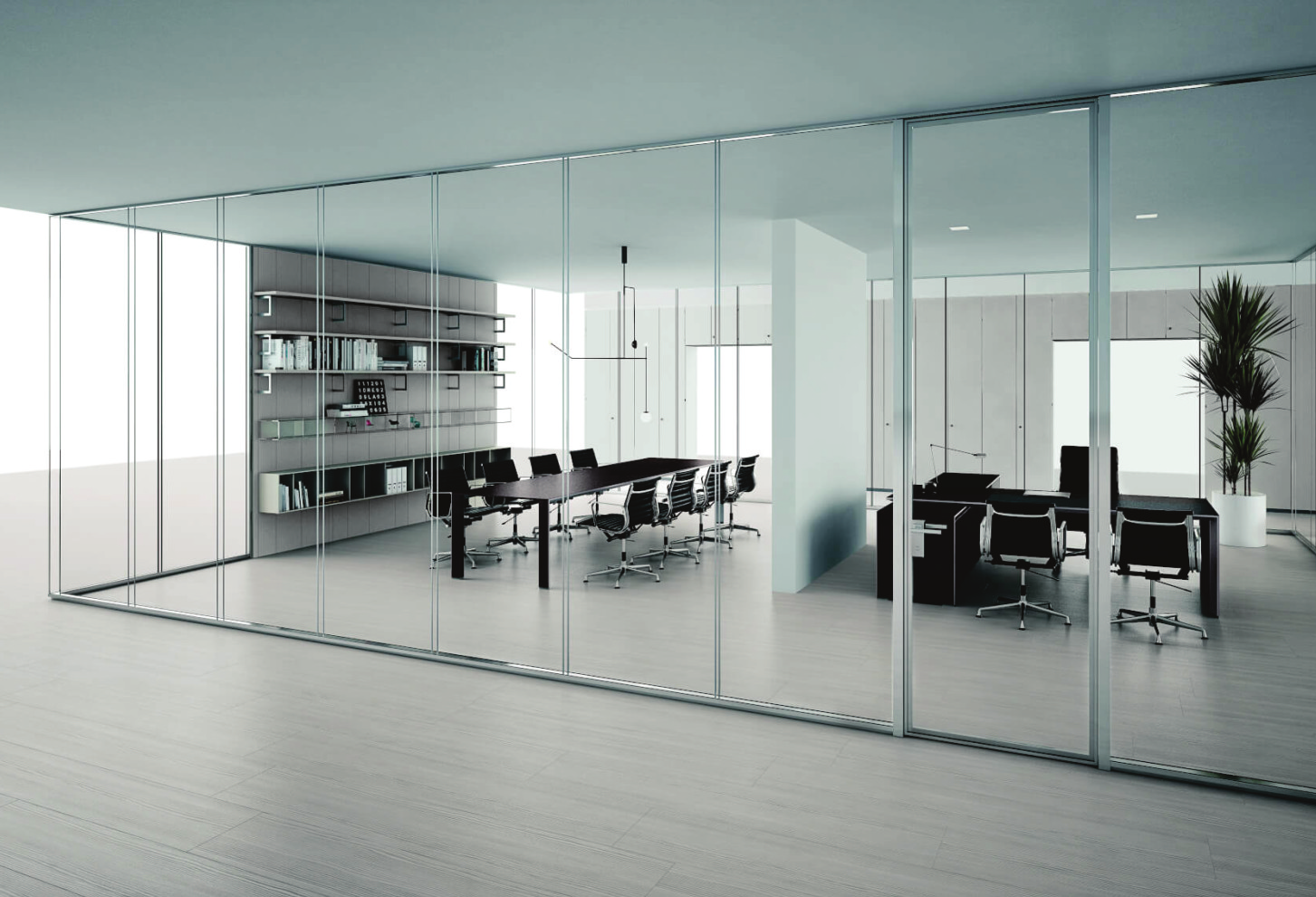 Office Partition Sliding System